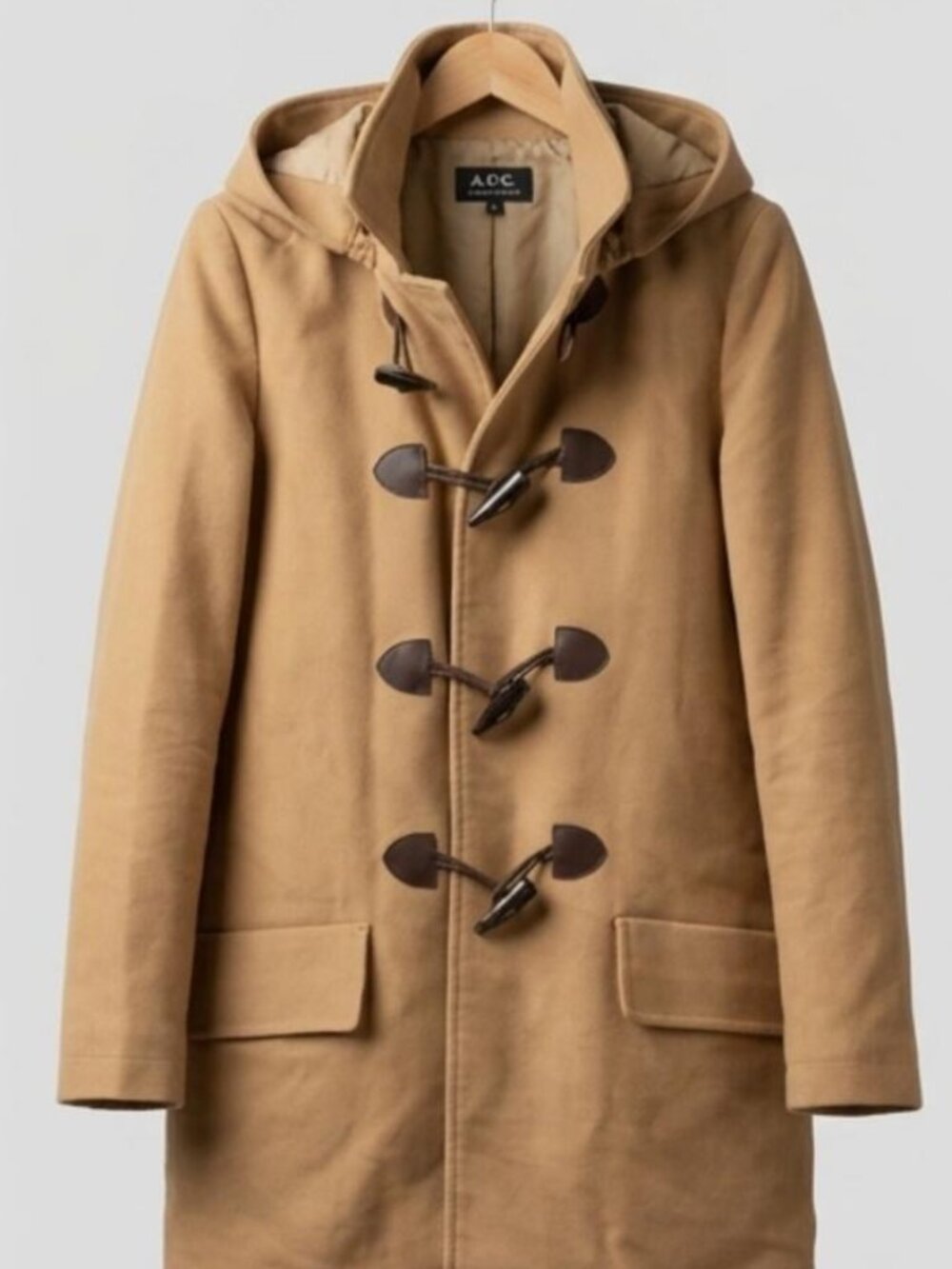 A.P.C. Wool Duffle Coat - Women Size M - Light Tan